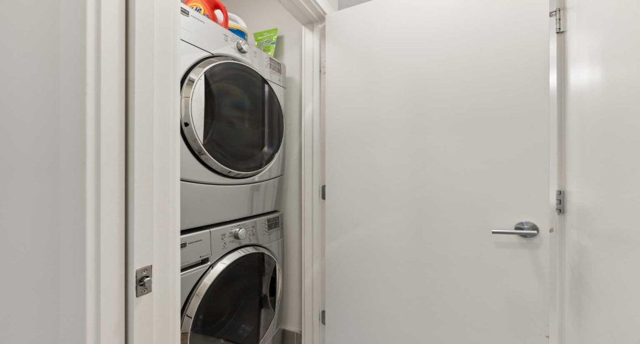 In-unit laundry w/ full-sized machines