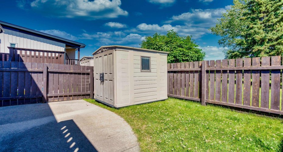 Shed included