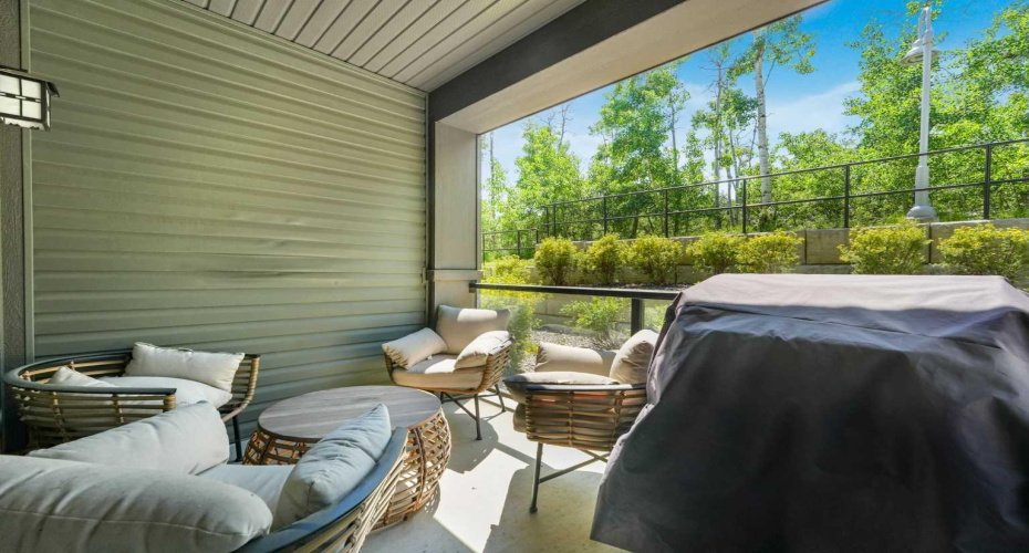Condo living at it's best! Imagine drinking your morning coffee here and winding down with a book in the evenings or watch wildlife pass by.