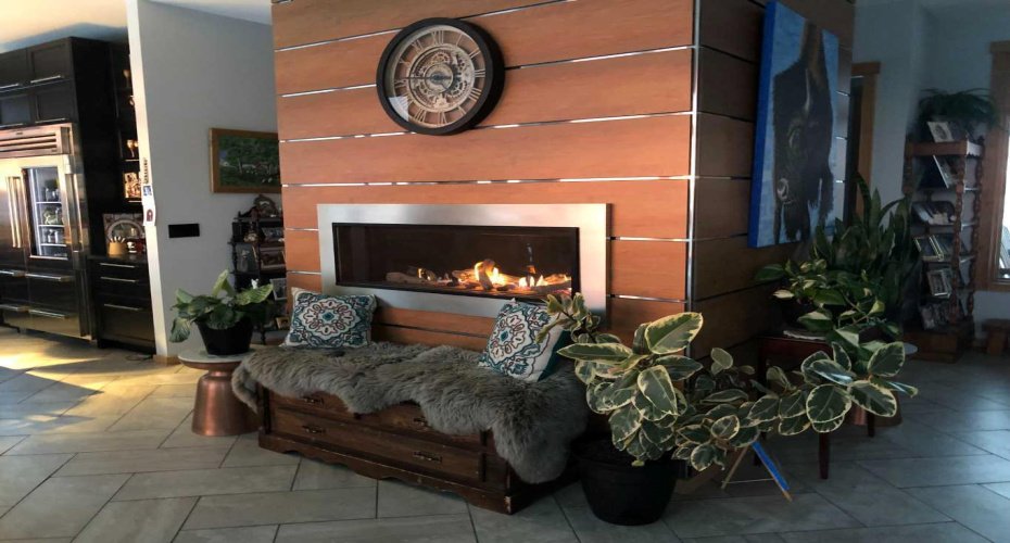Fireplace in Dining Fireplace in Dining