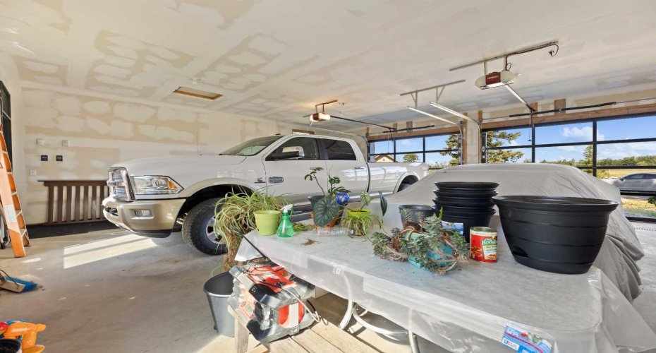 oversized attached garage (with a view) oversized attached garage (with a view)