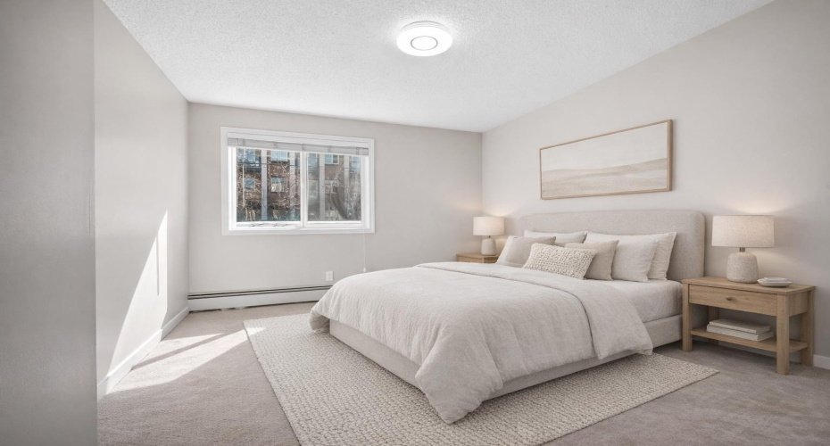 Virtually staged 2nd bedroom
