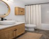 Virtually staged bathroom