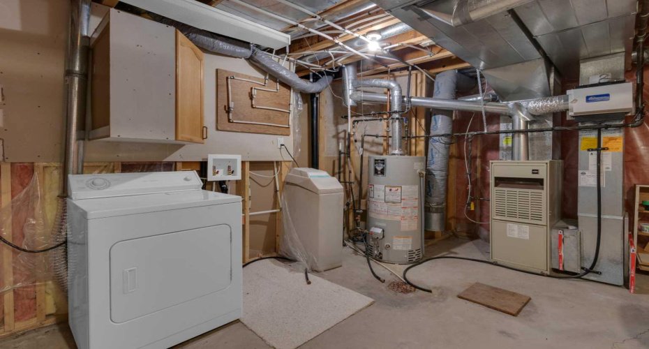 lower laundry area
