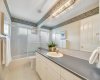 4-piece spare  bathroom