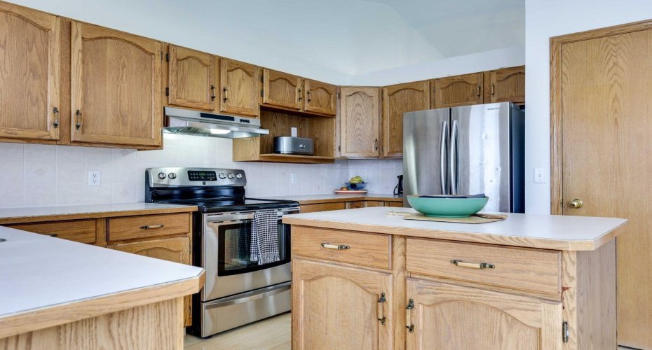 plenty of counter space with pantry