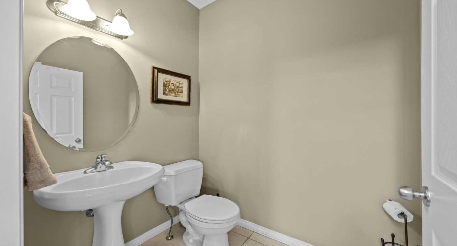 Half bath main floor