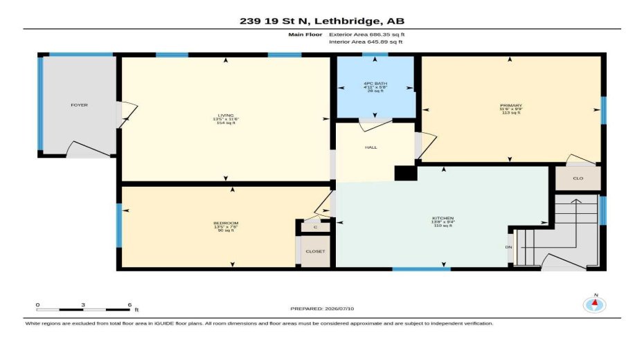 239 19 Street, Lethbridge, Alberta T1H 3J9, 3 Bedroom Bedrooms, 0 ,2 BathroomBathrooms,Residential,For Sale,19,0,A2328149