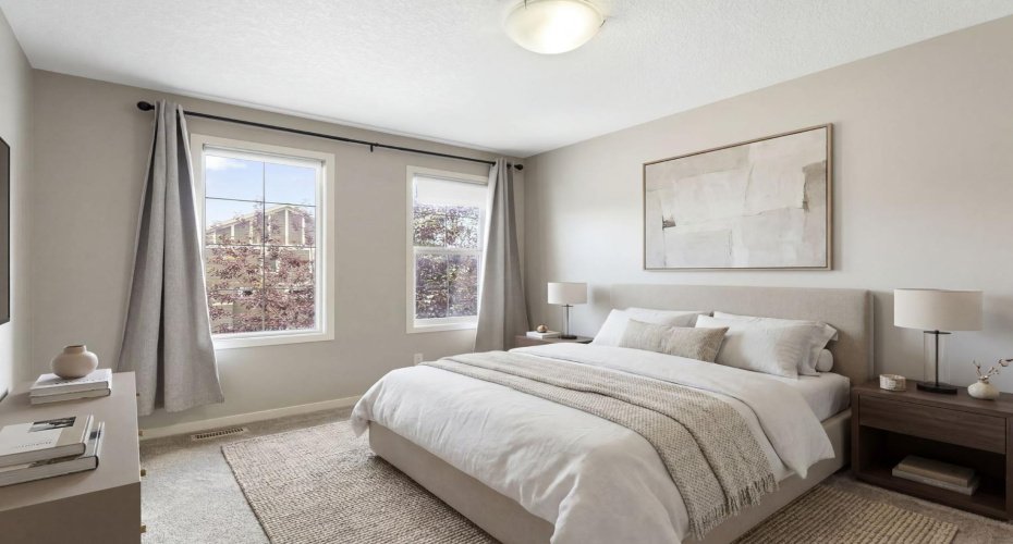 Virtually Staged Bedroom