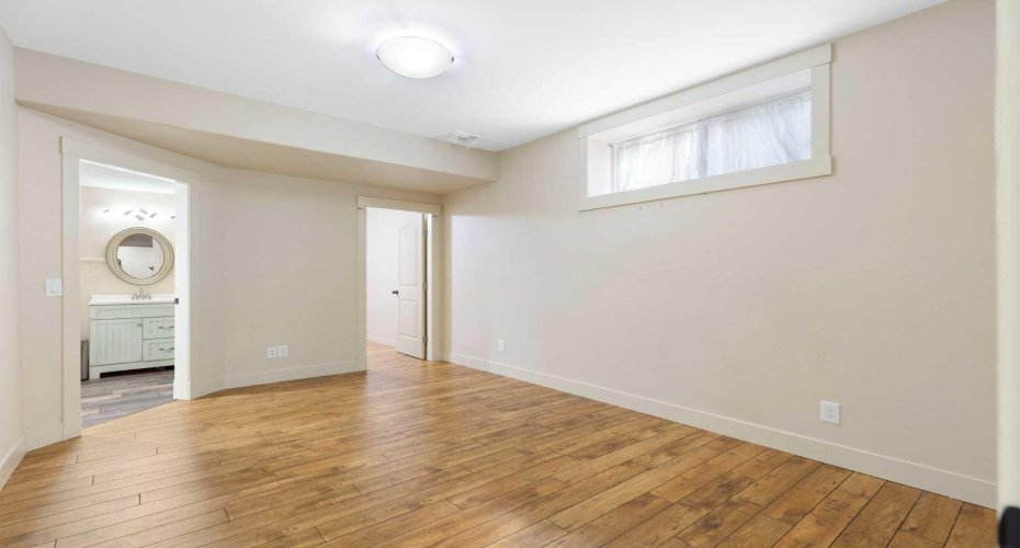 Basement bedroom