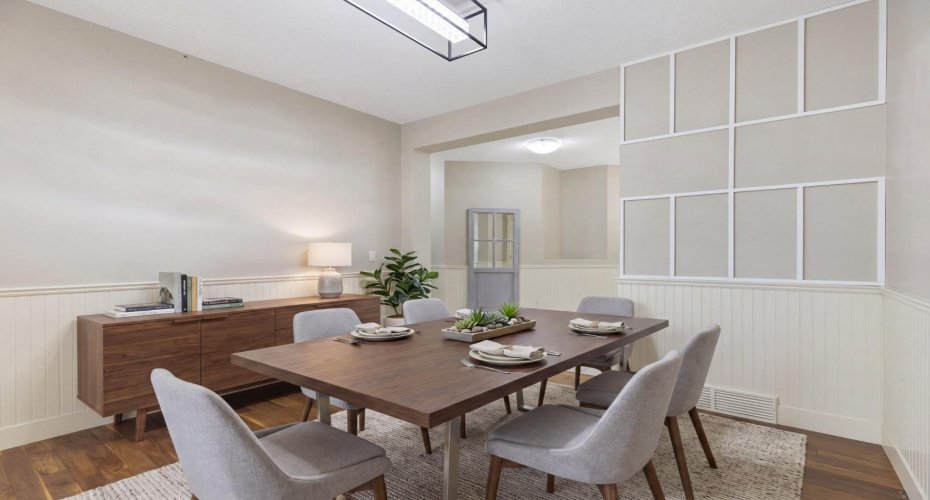 Virtually Staged Dining Room