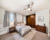Virtually staged primary bedroom