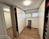 Bedroom currently being used as a closet