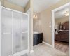 Primary bedroom bathroom