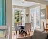 A charming eat in dining area connects seamlessly to the backyard, ideal for casual family meals. A charming eat in dining area connects seamlessly to the backyard, ideal for casual family meals.