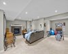 The finished basement offers incredible versatility, with a cozy fireplace, media area and space for a home gym. The finished basement offers incredible versatility, with a cozy fireplace, media area and space for a home gym.