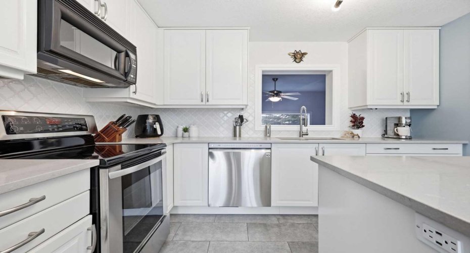 Renovated Kitchen with Quartz Countertops