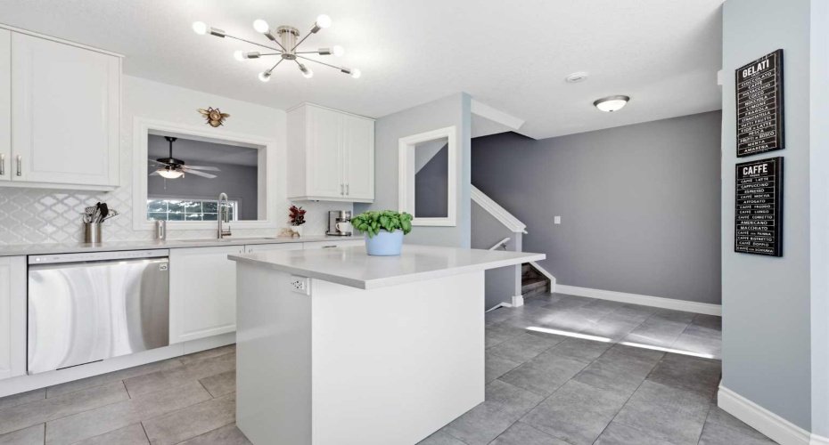 Renovated Kitchen with Quartz Countertops