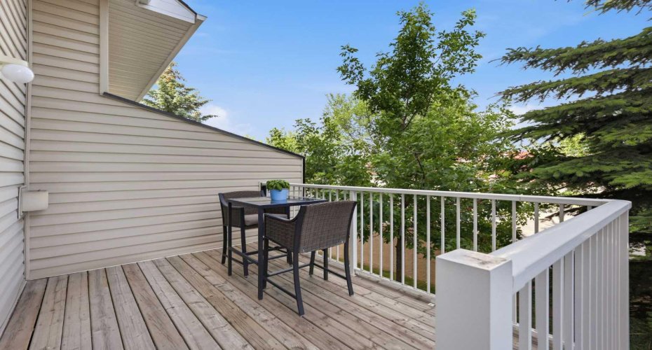 East facing private deck