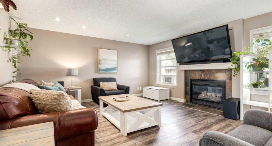 Cozy gas fireplace for those winter days