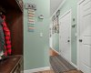 Front Hall to 2pc bath/laundry hookup/utility room