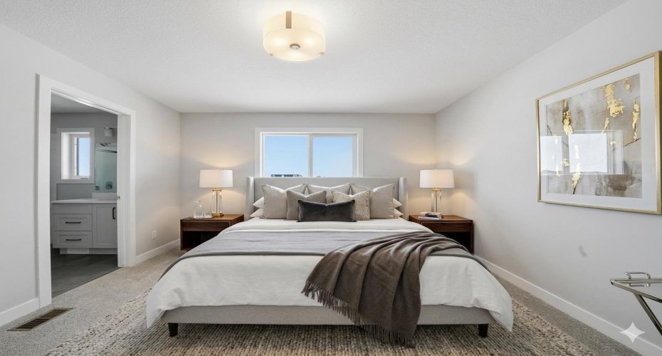 AI Staged Primary Bedroom