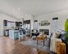 Wide open floor plan and vaulted ceilings