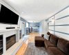 Family Room w/ Electric Fireplace