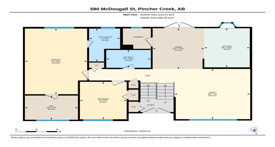 580 McDougall Street, Pincher Creek, Alberta T0K 1W0, 4 Bedroom Bedrooms, 0 ,3 BathroomBathrooms,Residential,For Sale,McDougall,0,A2328498