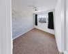 Primary bedroom destaged