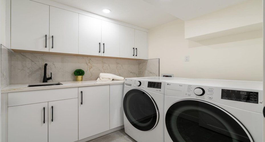 Basement laundry