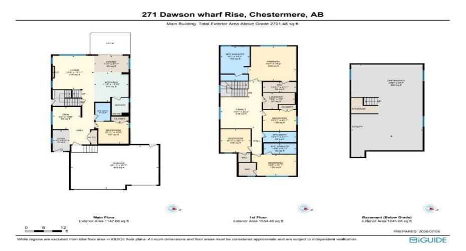 271 Dawson Wharf Rise, Chestermere, Alberta T1X 2W2, 5 Bedrooms Bedrooms, ,4 BathroomsBathrooms,Residential,For Sale,Dawson Wharf,A2305519