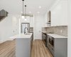 Kitchen View to Walk-through Pantry