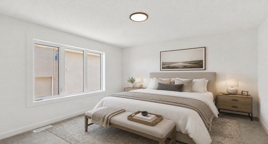 VIRTUALLY STAGED • Master Bedroom