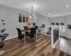 Dining room overlooking living space