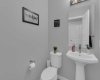 2 piece powder room on main floor