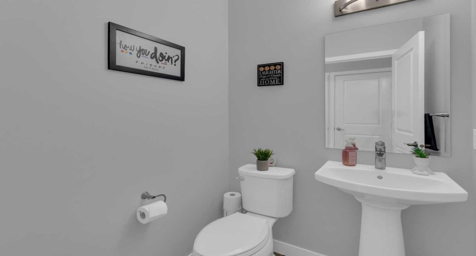 2 piece powder room on main floor