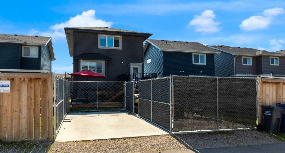 Alley access and park pad