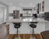 Kitchen with quartz countertops