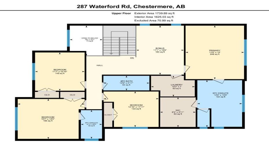 287 waterford Road, Chestermere, Alberta T1X 3B3, 5 Bedrooms Bedrooms, ,4 BathroomsBathrooms,Residential,For Sale,waterford,A2328582