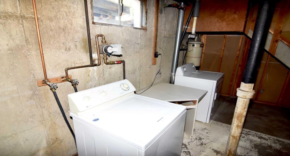 Lower Laundry area, plus built-in vacuum System