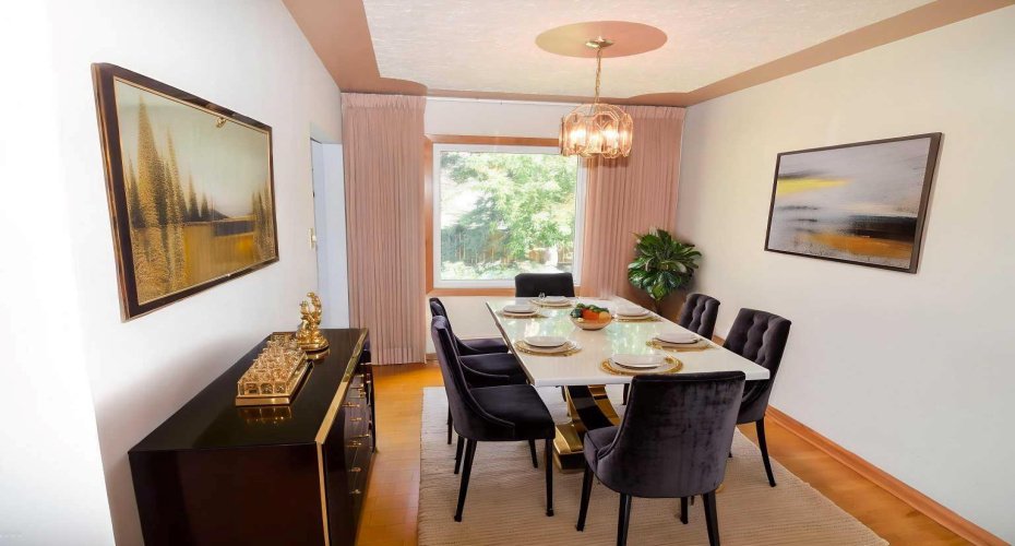 Staged Dining room