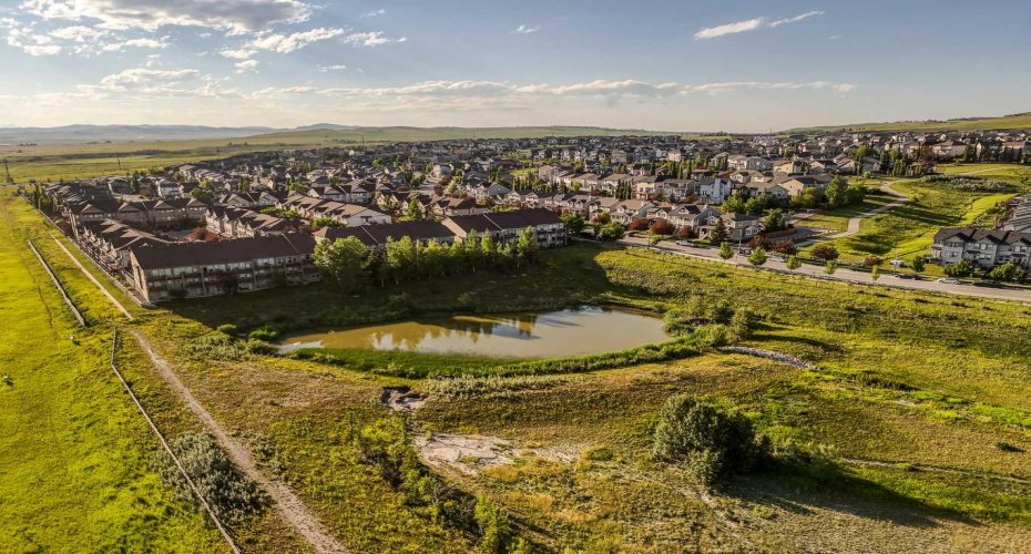 Aerial perspective places the property within the established Heritage Hills community.