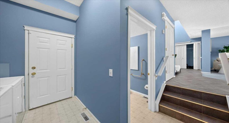 Mudroom and laundry area