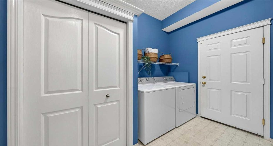 Mudroom and laundry area