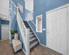Open-to-above foyer