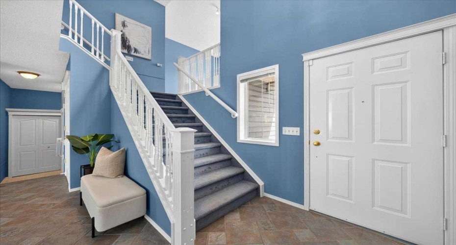Open-to-above foyer