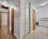 hallway & kitchen area
