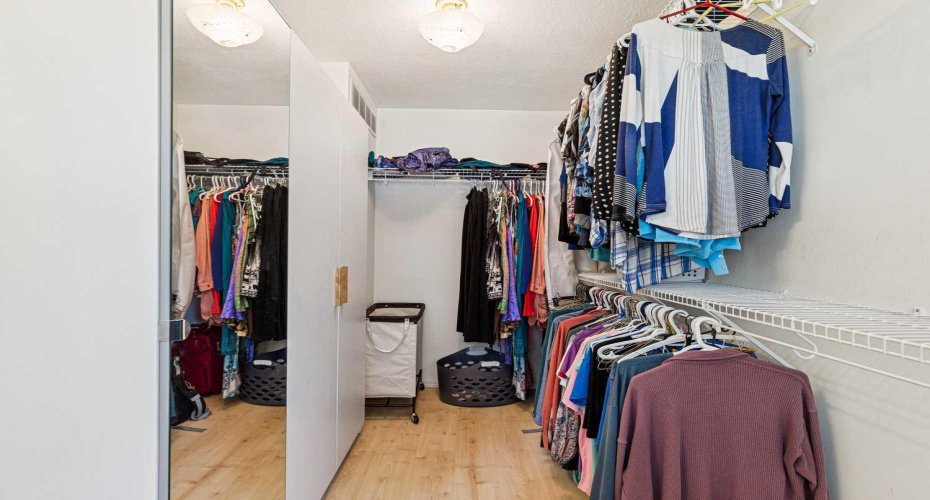 Spacious Primary Walk-In Closet