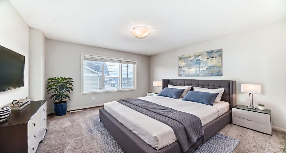 virtually staged bedroom